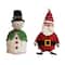 Hello Honey® Handmade Wool Felt Santa & Snowman Set